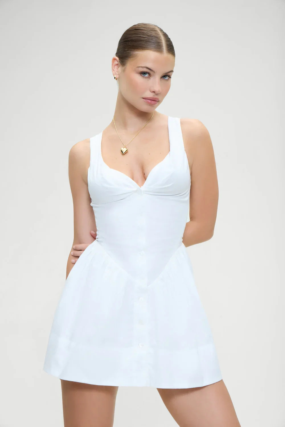 Charlotte Corset Mini Dress White