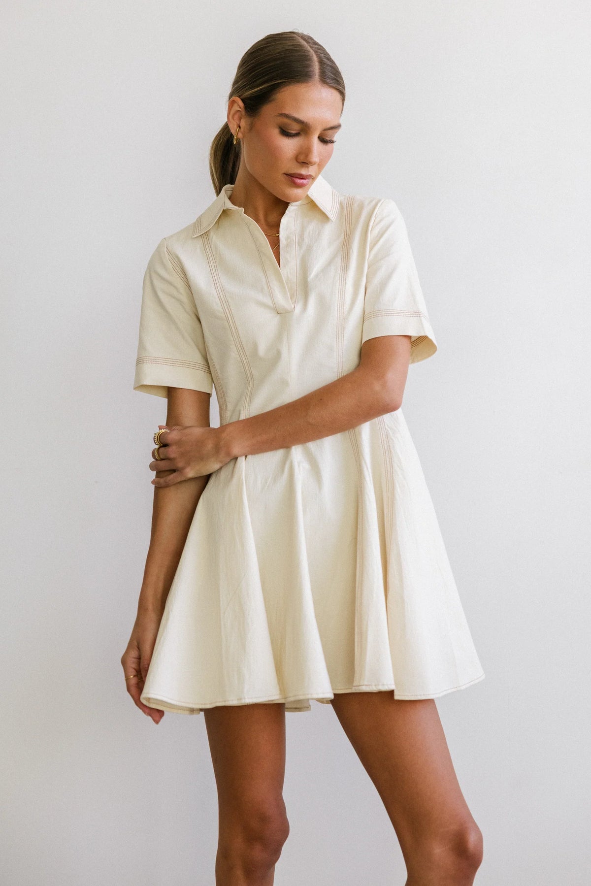 Haddie Collared Mini Dress