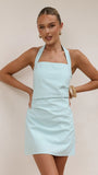 Kayden Mini Halter Dress Baby Blue