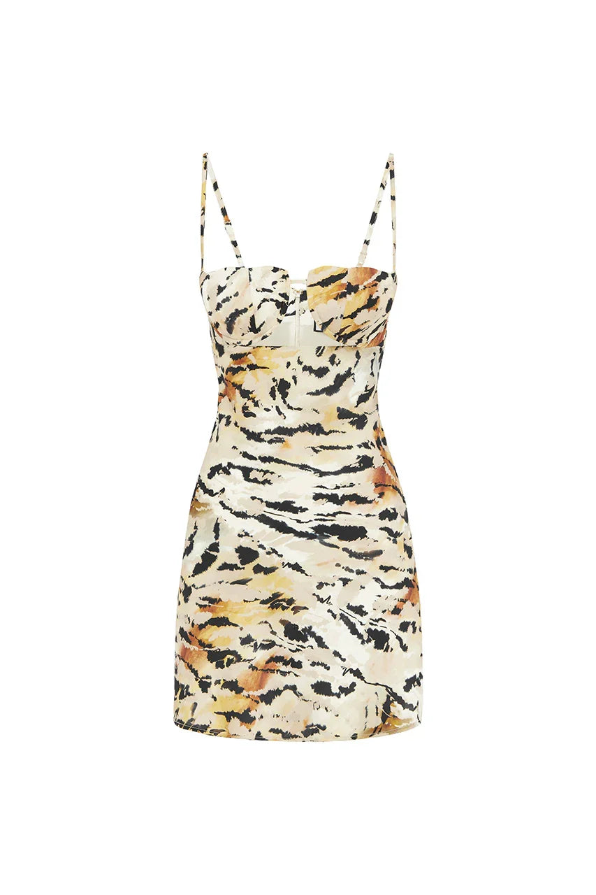 MARRIANNE MINI DRESS KANTINA PRINT