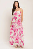 SOFT ROSE ESCAPE OPEN BACK MAXI DRESS