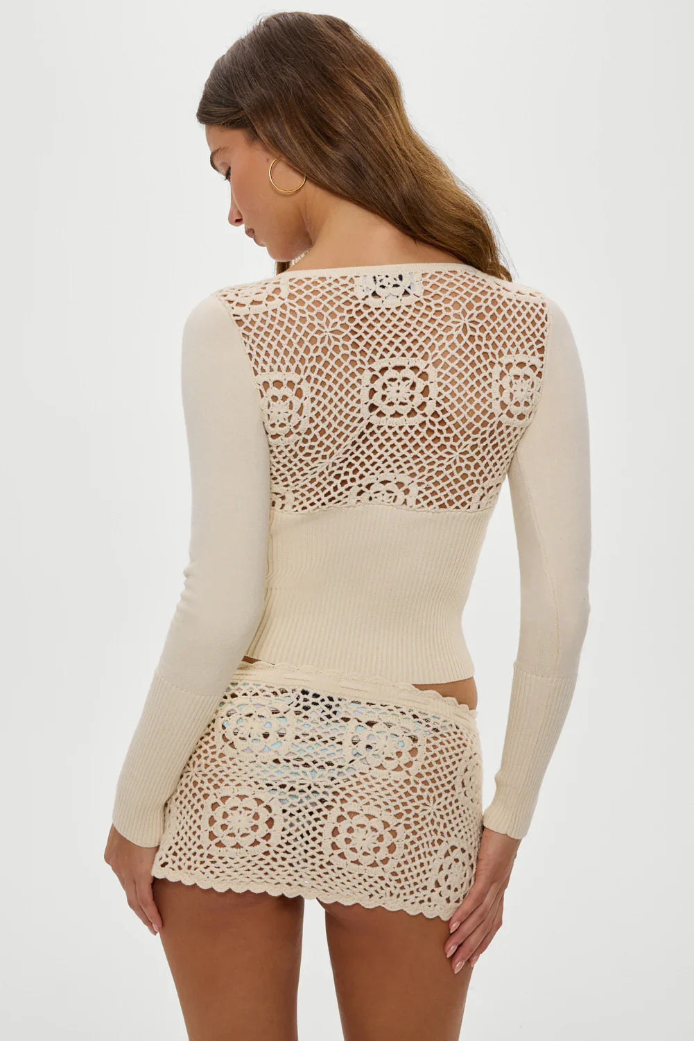 Arlo Crochet Knit Shirt Bunny