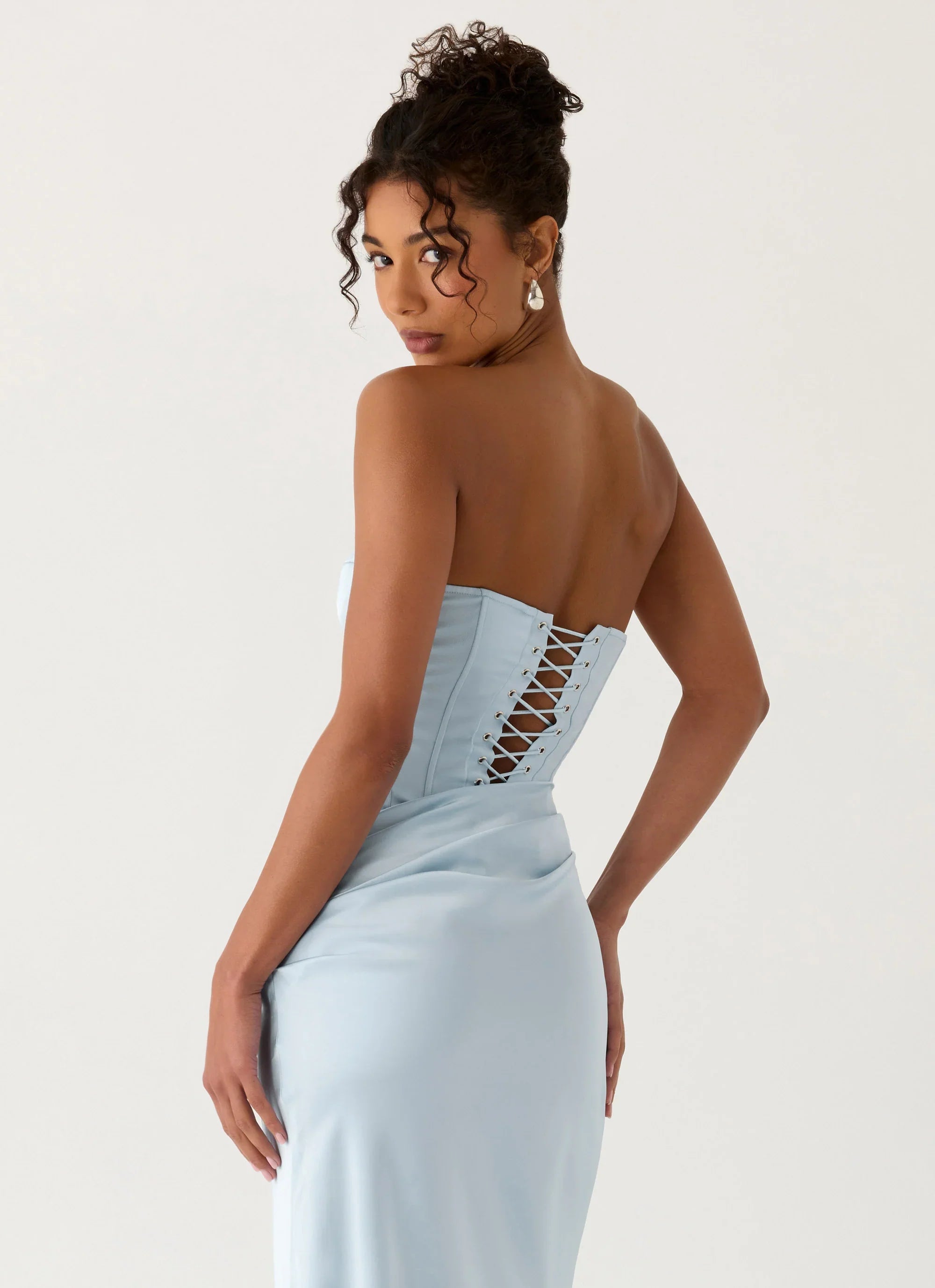 Emory Corset Maxi Dress Blue