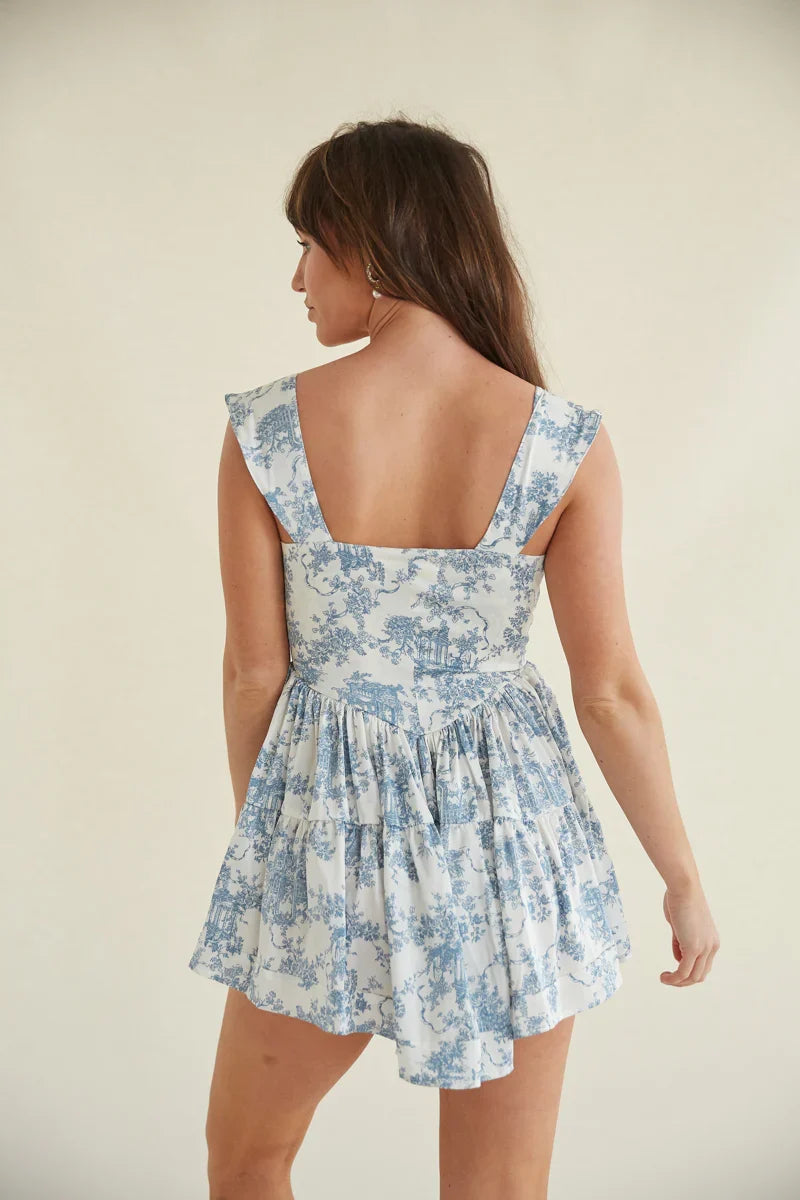 Kaylyn Bustier Button Romper