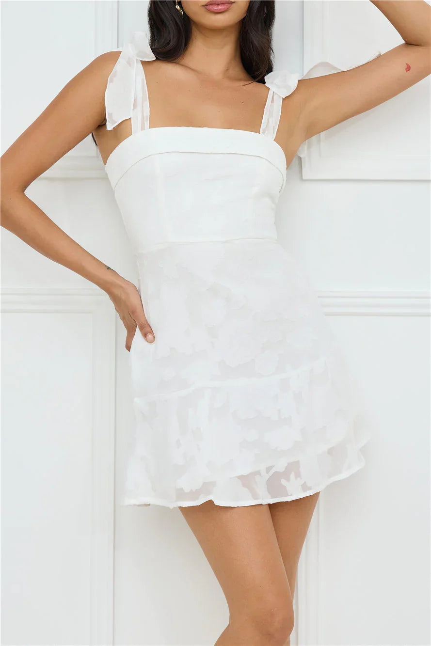 Island Reverie Mini Dress White
