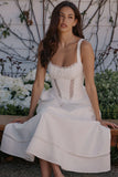 white cotton midi sundress