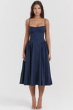 french navy corset sundress