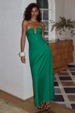 MARTHA STRAPLESS MAXI DRESS GREEN