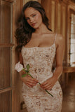 peach hand beaded embellished corset maxi dress limited edition