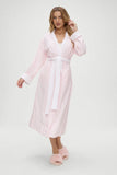 Chateau Terry Robe Pink Stripe
