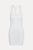 x JENNIE Bianca Cotton Mini Dress Optic White