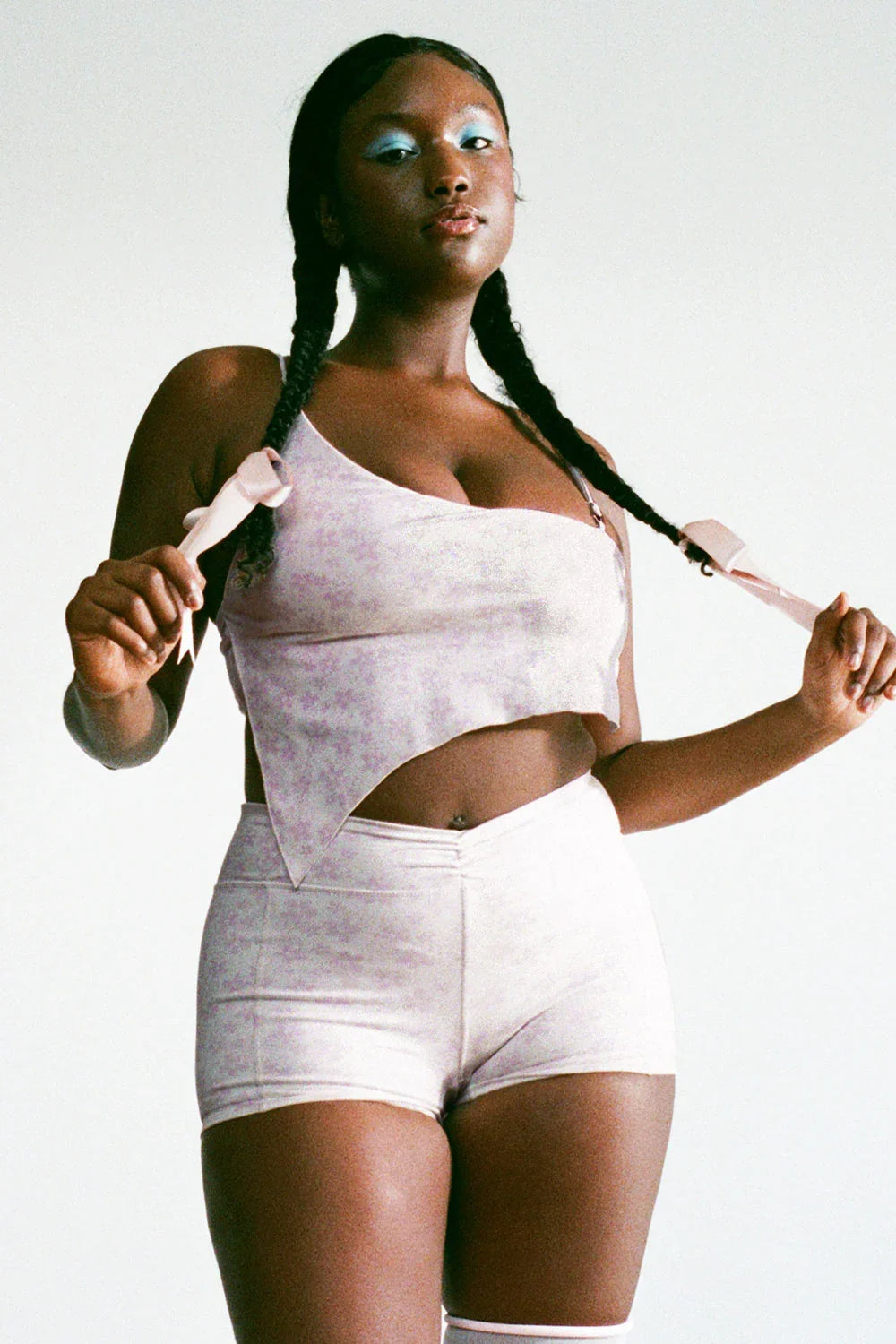 Lydia Asymmetrical Floral Sports Bra Upsy Daisy