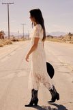 Maxene Embroidered Midi Dress FINAL SALE