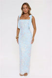 Lantern Light Love Sequin Maxi Dress Blue