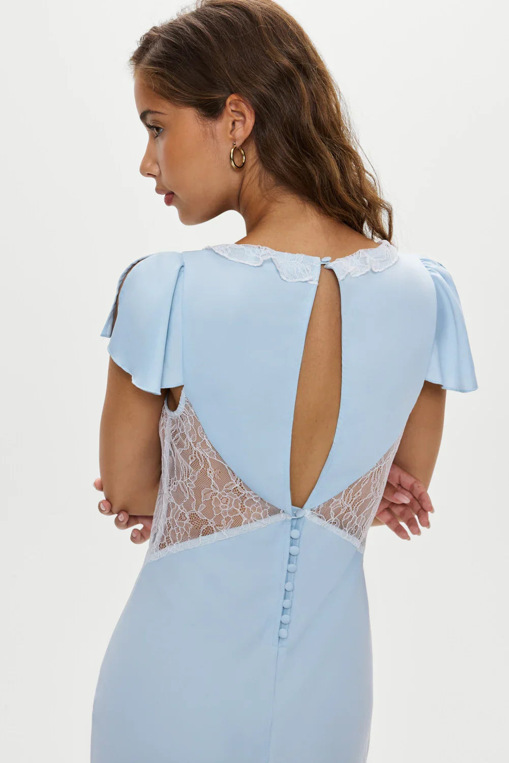 Delicate Lace Midi Dress Angels Breath