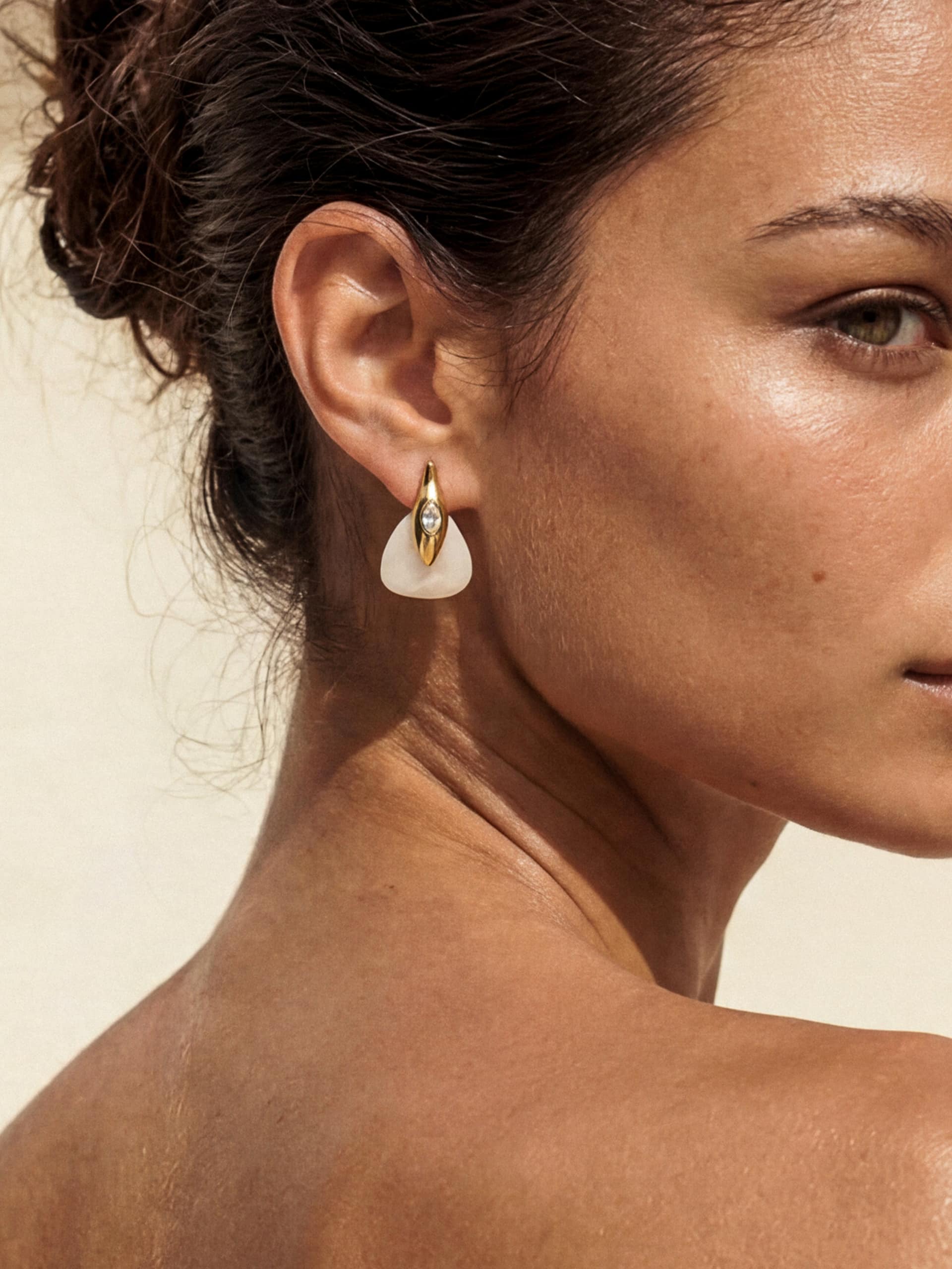 Solstice Earrings in Bone
