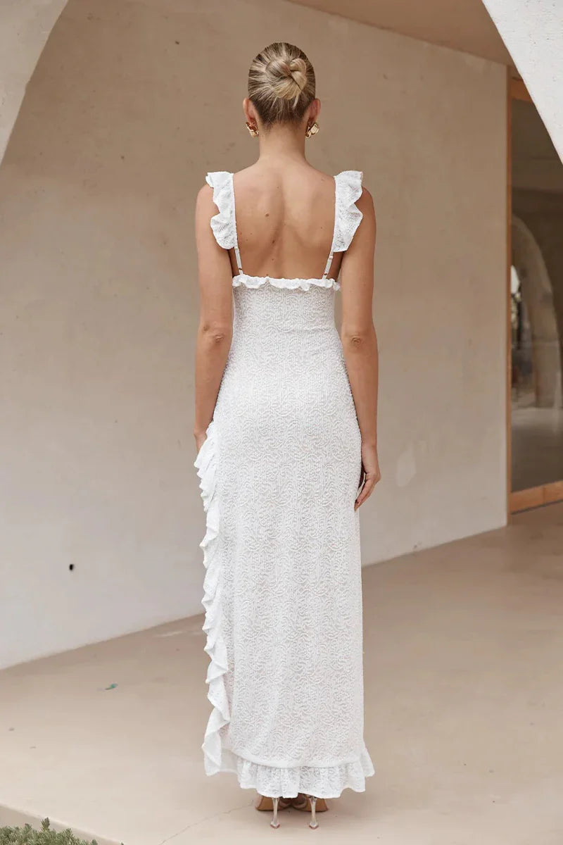 Orlean Ruffle Maxi Dress