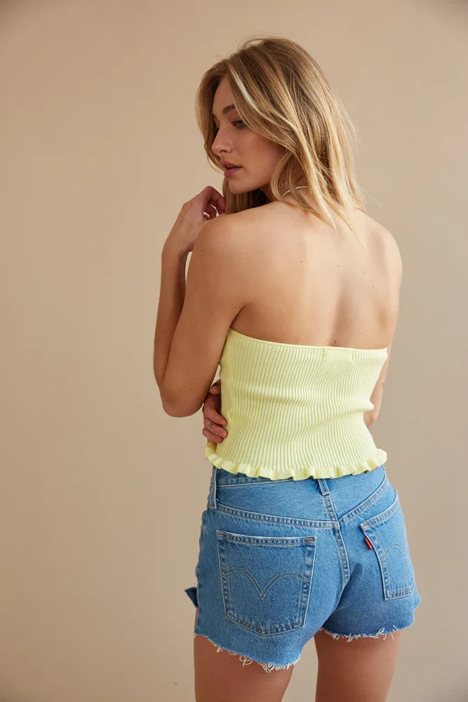 Skipper Ribbed Tube Top