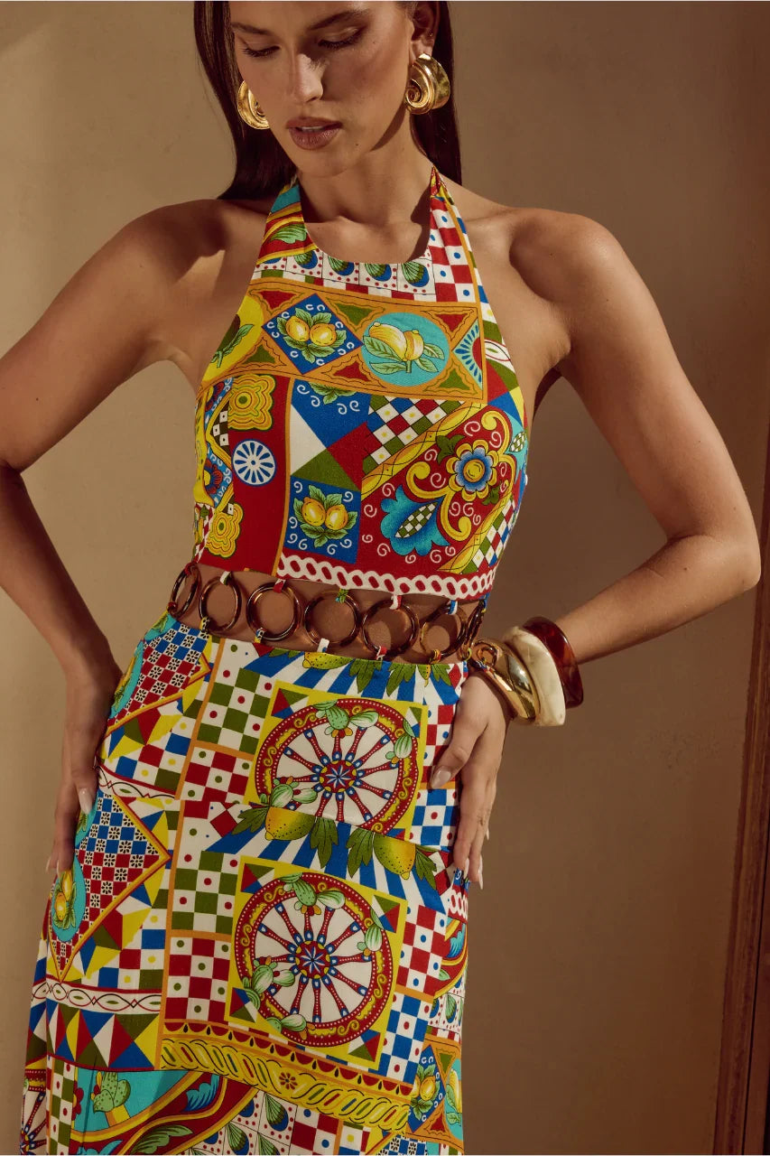 VENUS MAXI DRESS PHAEDRA PRINT