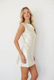 Katie Cowl Boat Neck Mini Dress