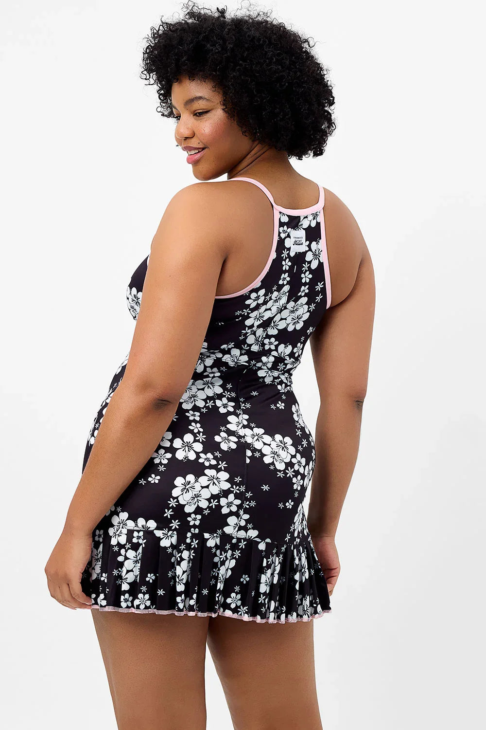 Swift Floral Tennis Dress Plush Plumeria