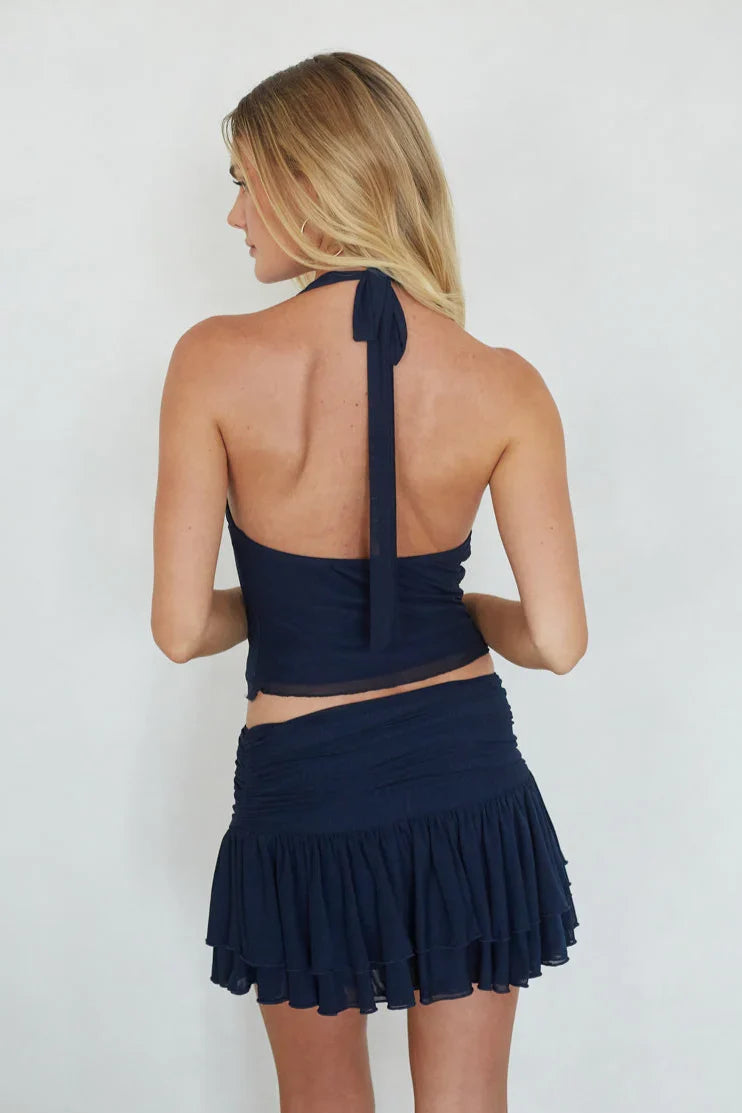 Alexi Mesh Mini Ruffle Skort