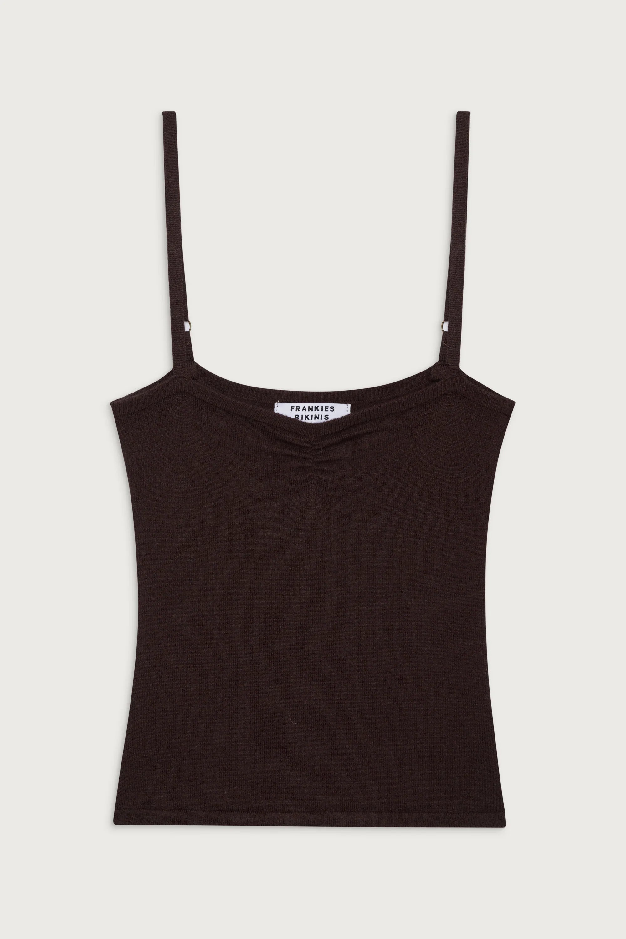 Carmen Lightweight Knit Tank Mocha