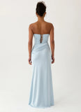 Emory Corset Maxi Dress Blue