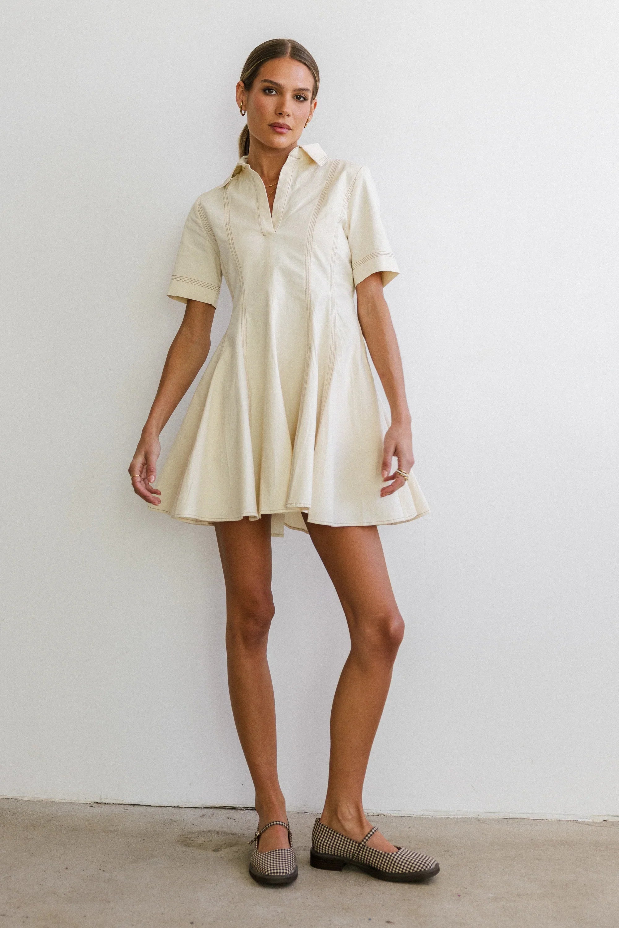 Haddie Collared Mini Dress
