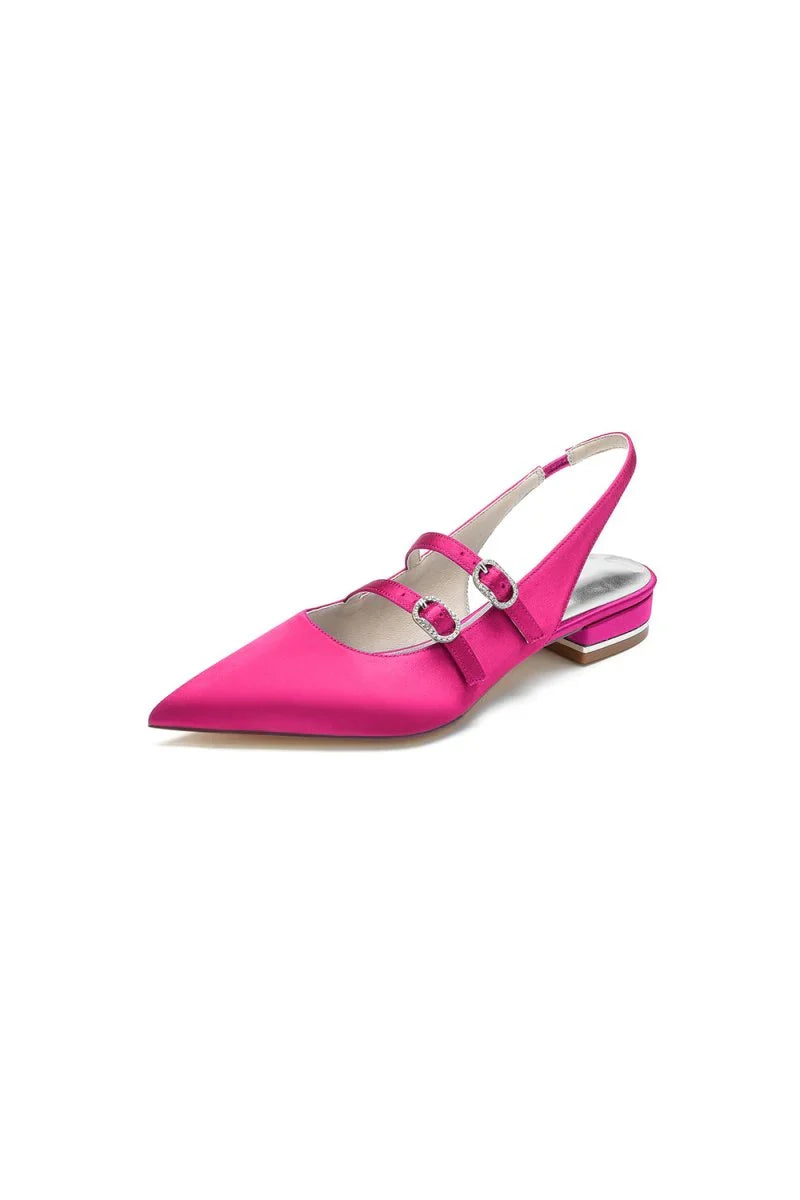 Simple Slingback Pointed Toe Flats