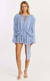 Lioness Elements Mini Dress In Slate Blue