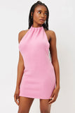 Zephyr Cashmere Halter Dress Rose