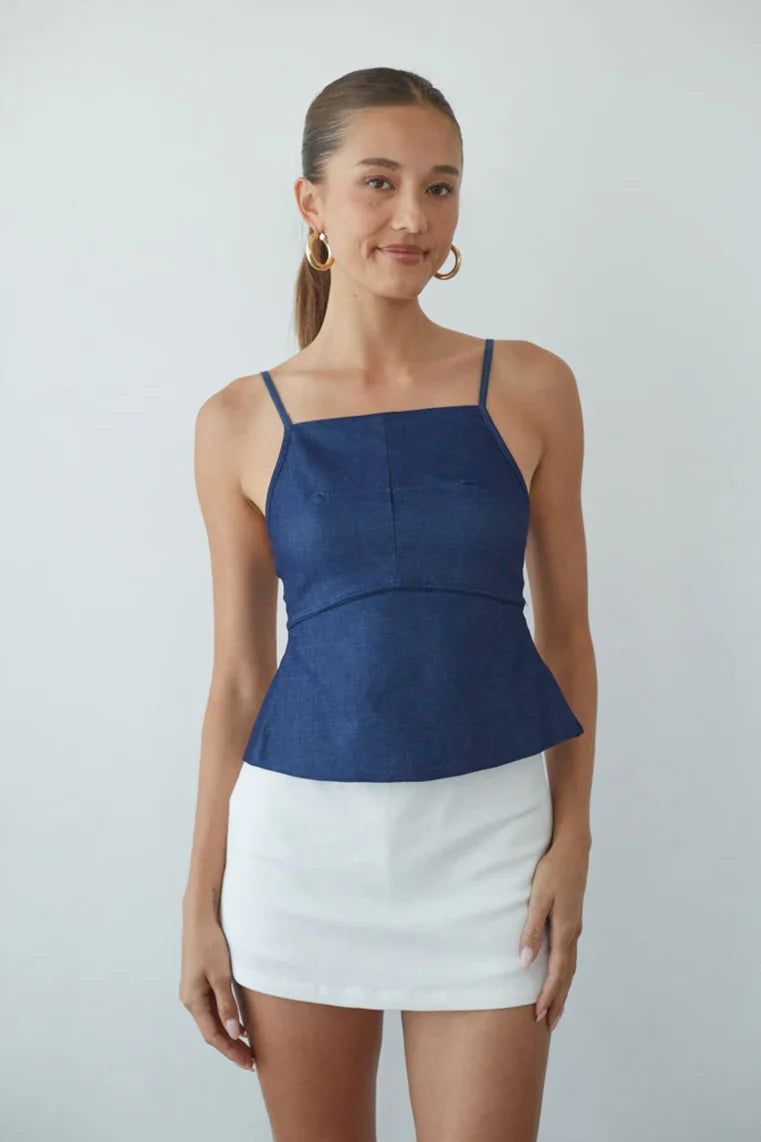 Sharen Open Back Tank Top