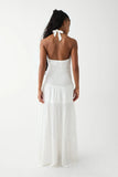 River Halter Maxi Dress White