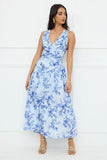 Deep Dive Maxi Dress Blue