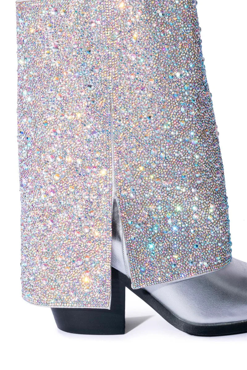 Azalea Wang Annabelle Silver Western Boots
