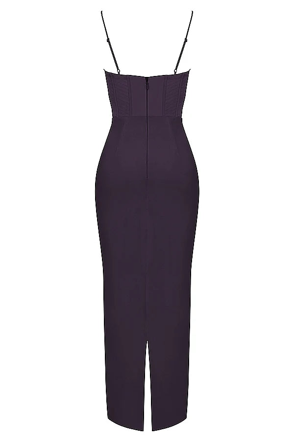 night shade corset maxi dress