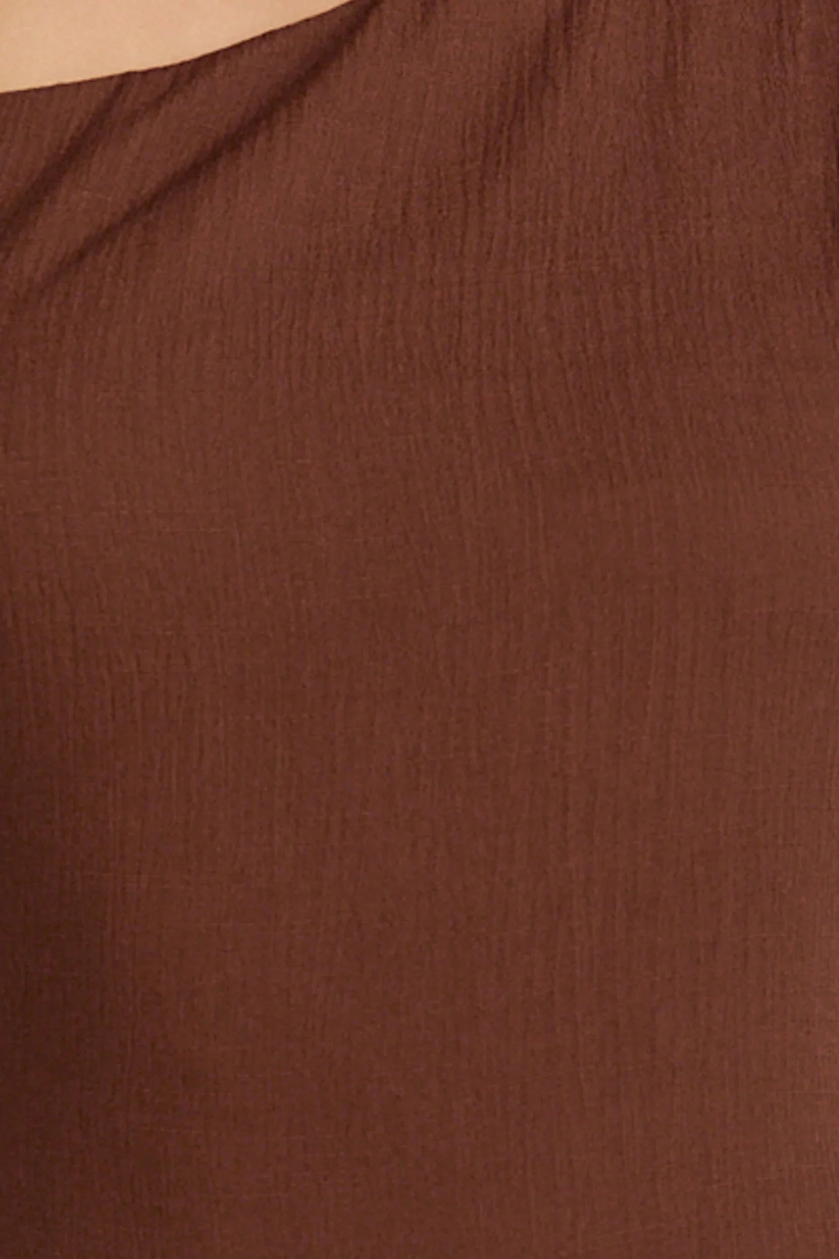 Aurelie Maxi Dress Off Shoulder Column Dress in Chocolate