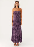 Alexandrite Midi Dress Purple