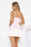Shes The Real Deal Satin Mini Dress Pink