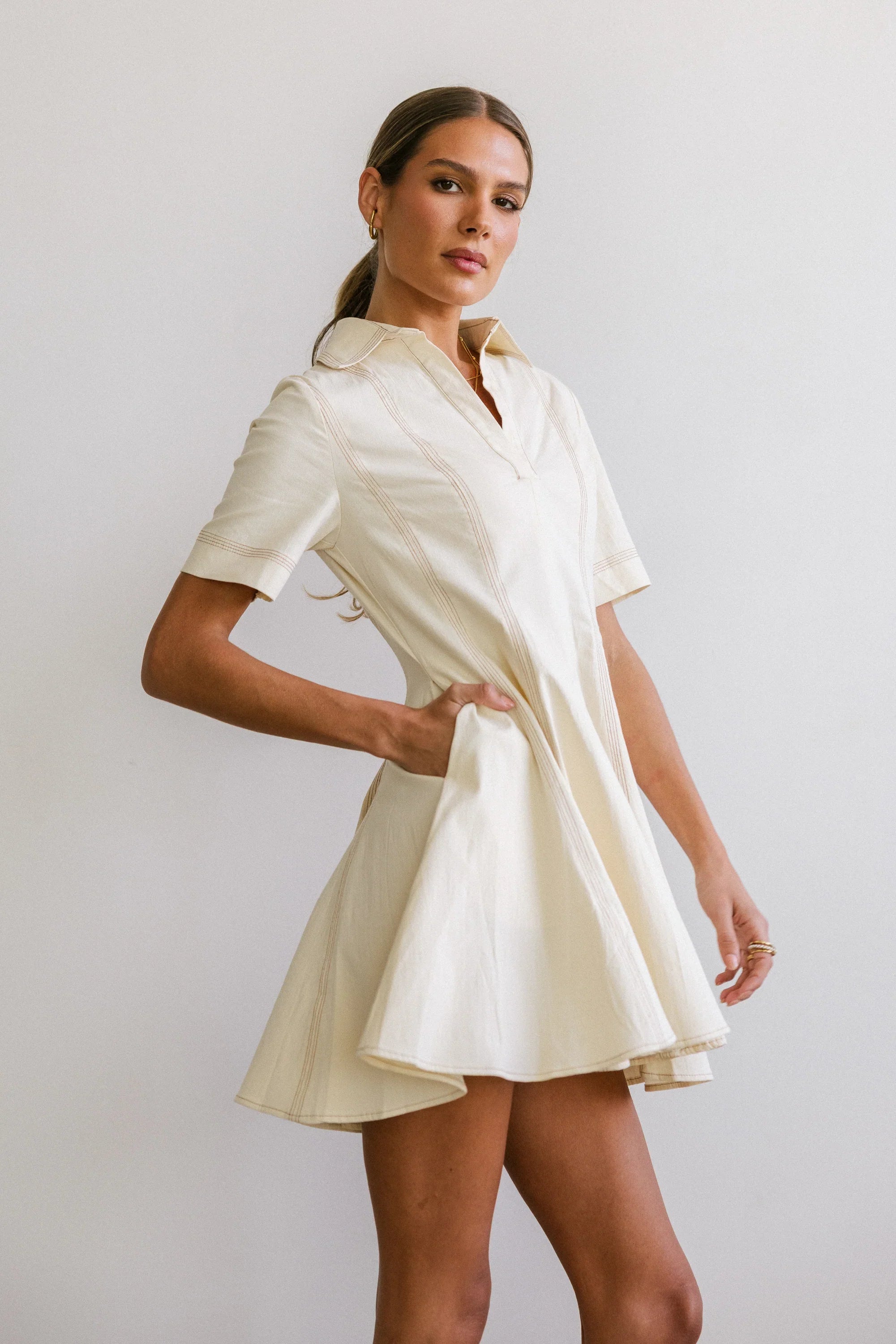 Haddie Collared Mini Dress