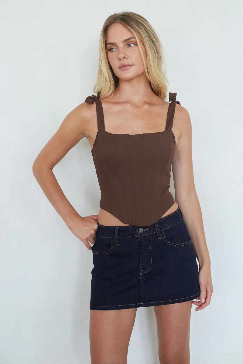Dasha Micro Mini Denim Skort