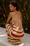 AKAYLA MAXI DRESS RED MULTI
