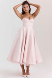 ballerina pink midi dress