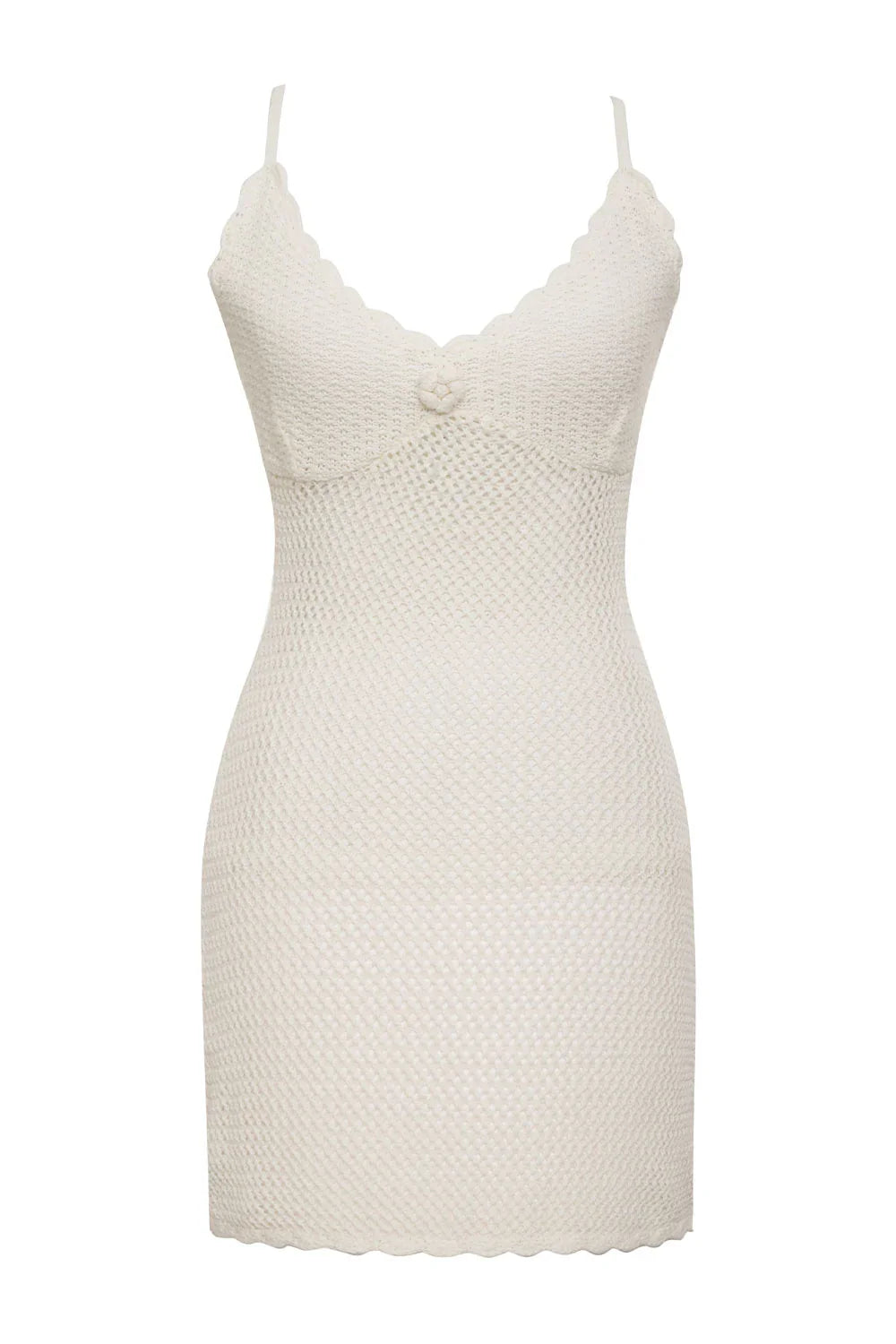 Collette Crochet Mini Dress White