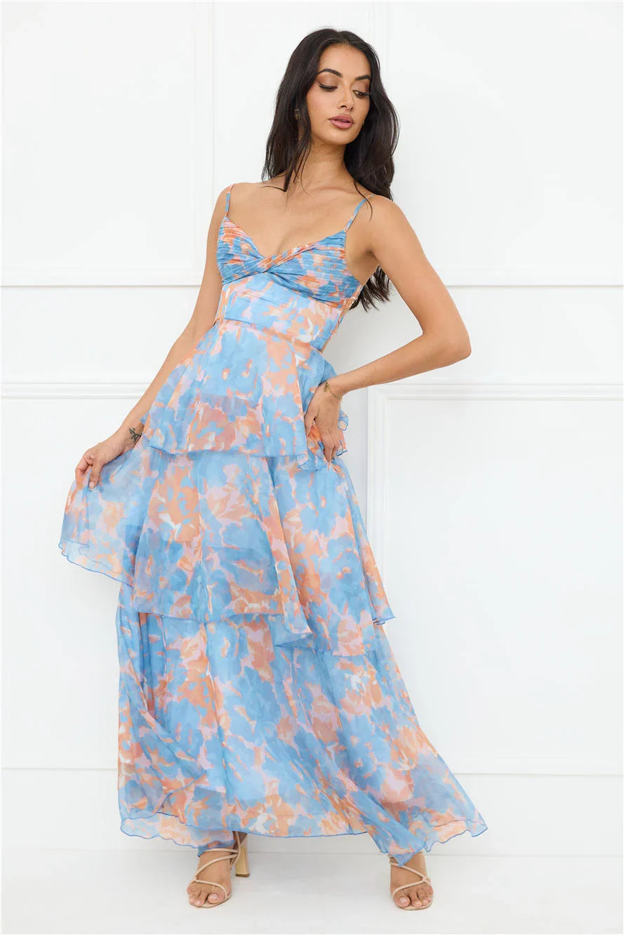 Be Myself Maxi Dress Blue
