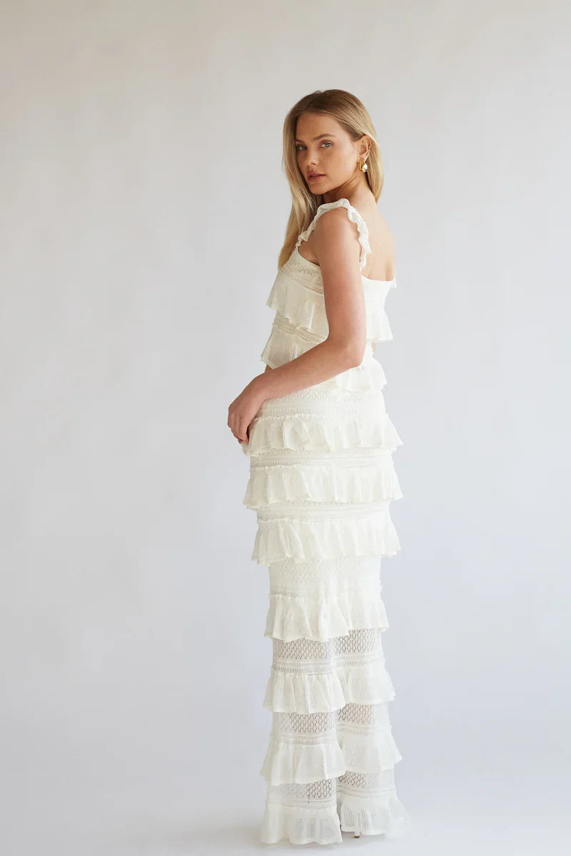 Colette Crochet Top and Maxi Skirt Set