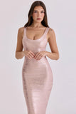rosé bandage maxi dress limited edition