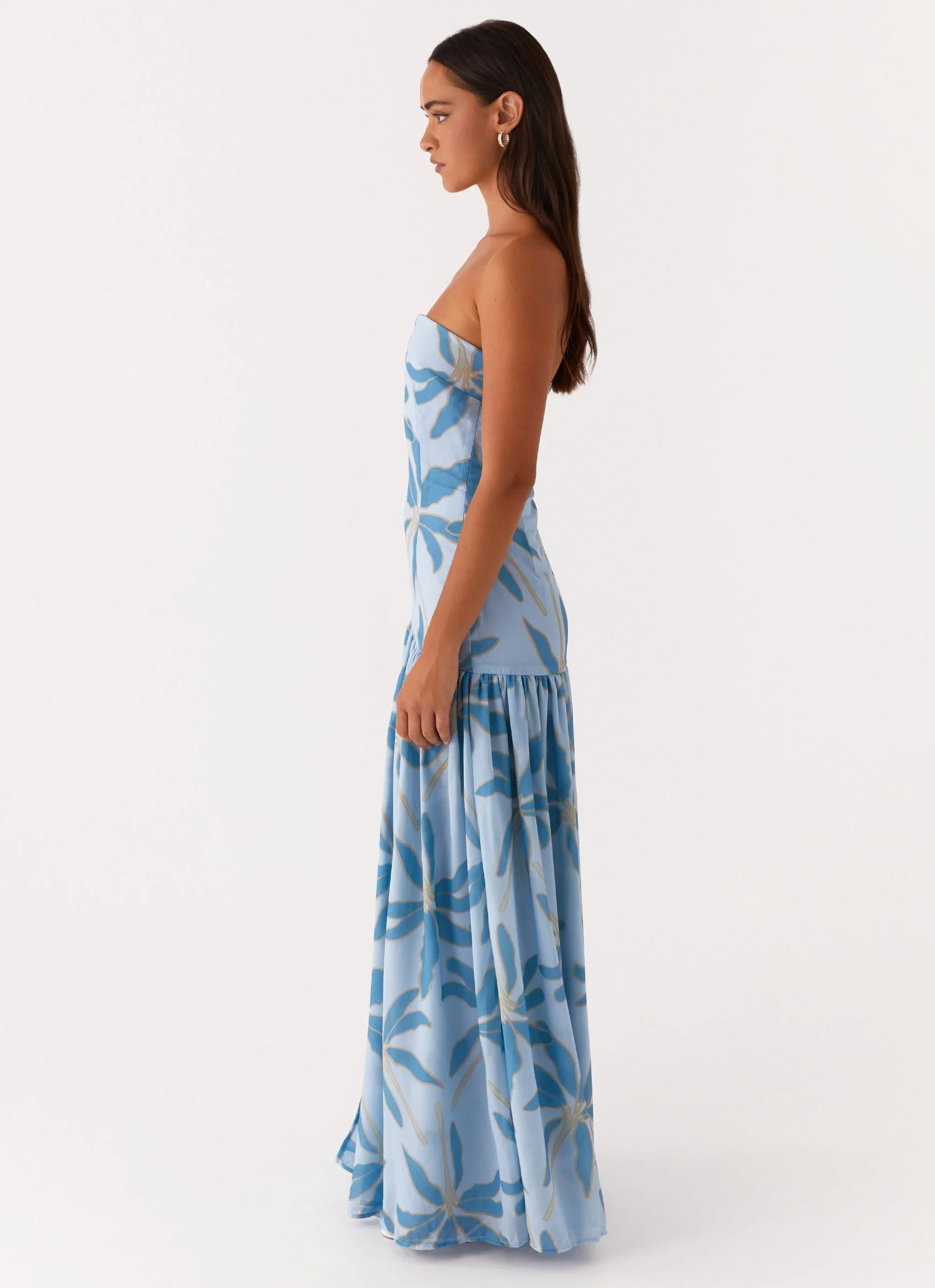 Eden Strapless Maxi Dress Opulent Blue