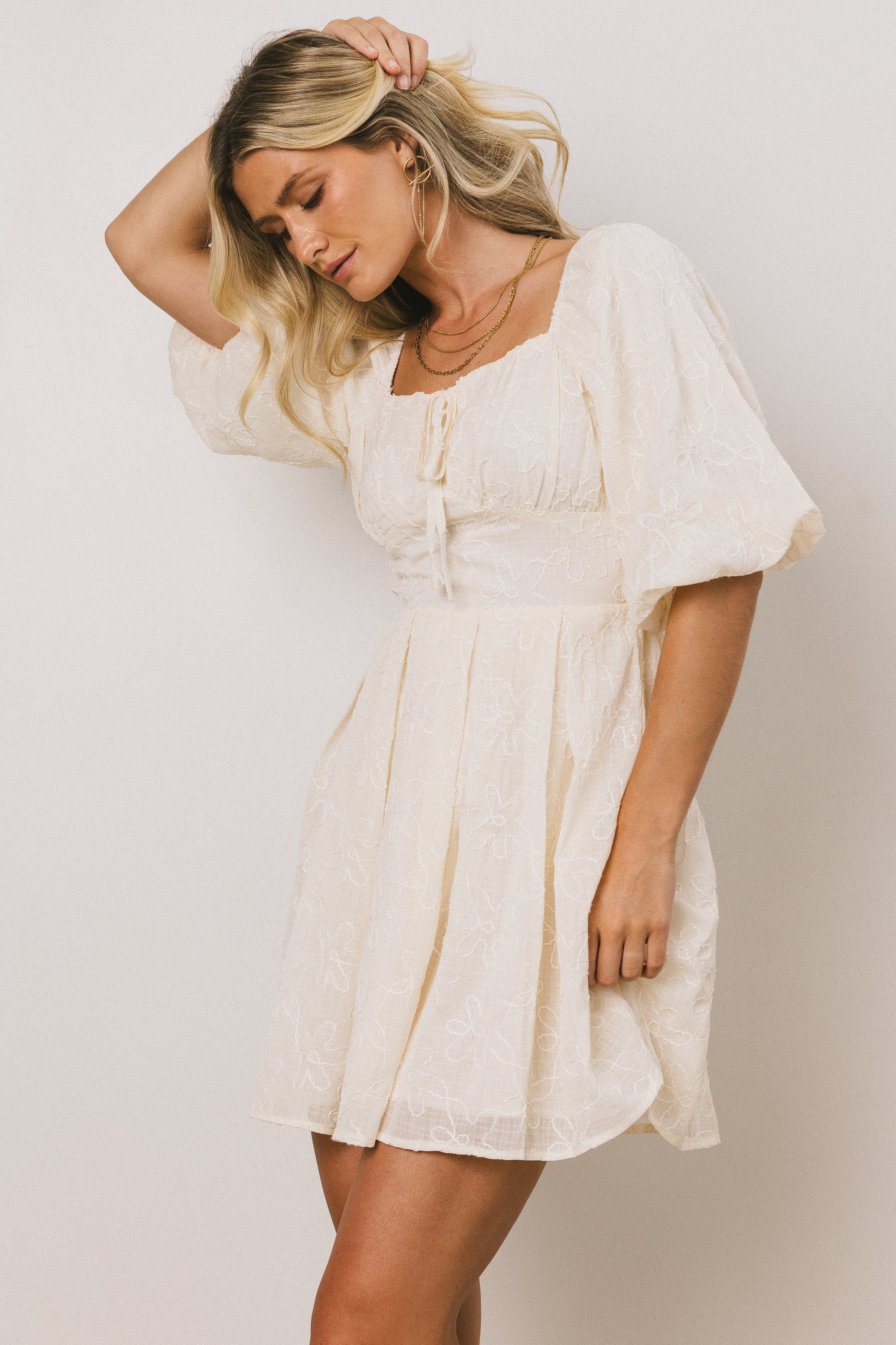 Parker Embroidered Mini Dress